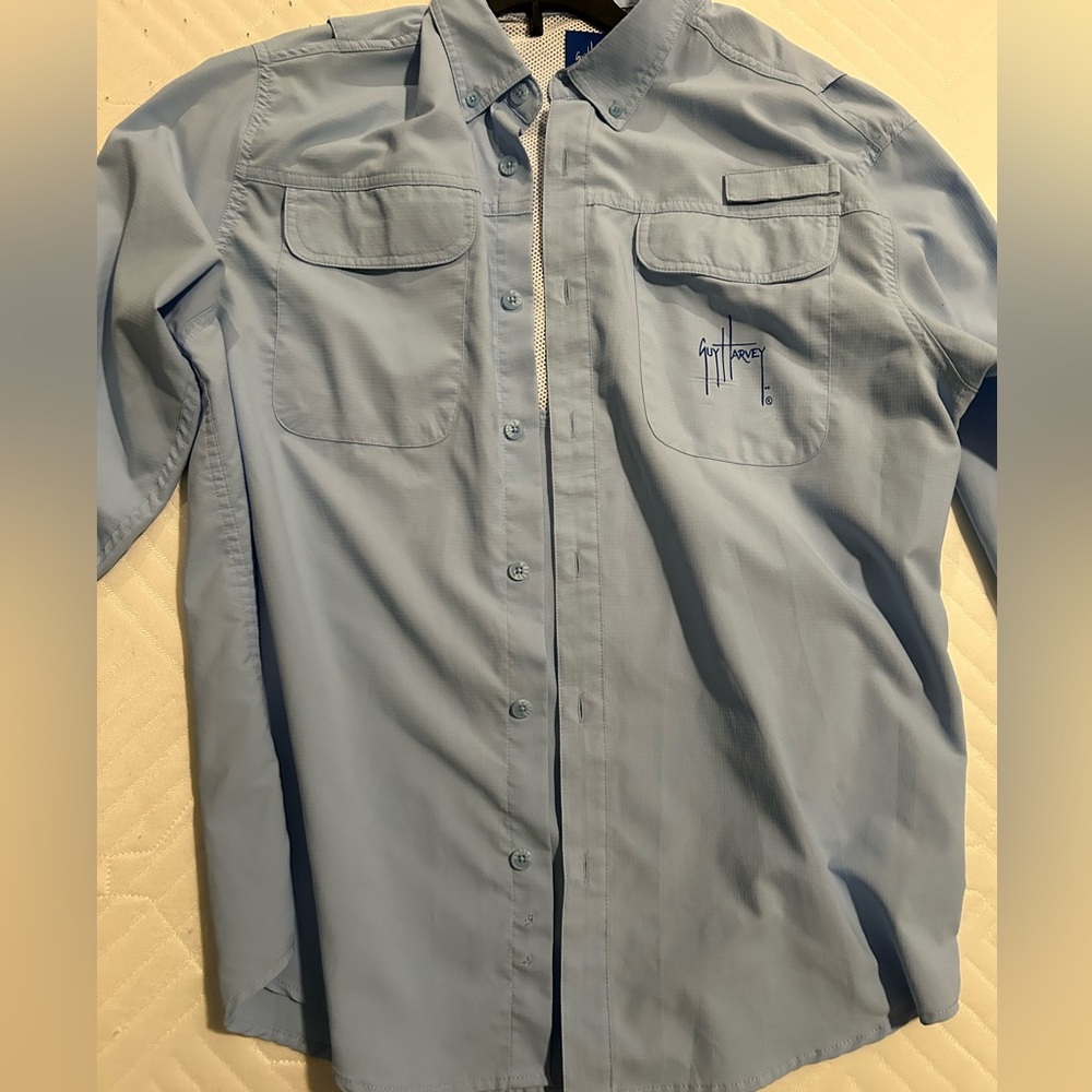Guy Harvey Light blue button up Shirt